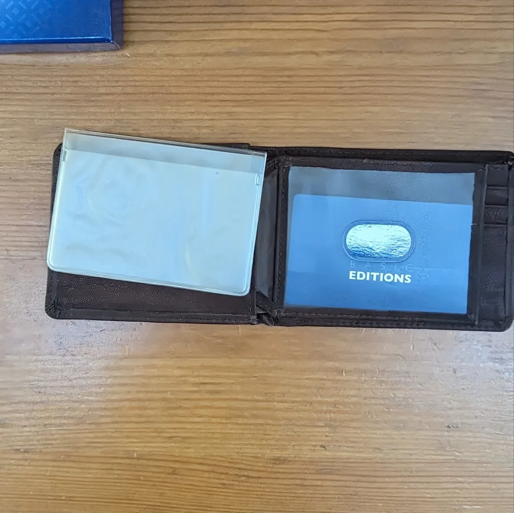 Basic Editions Leather Wallet NIB